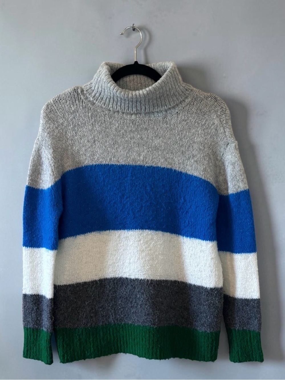 Vince Camuto Colorblock Mock Neck Sweater Women’s XXS (Runs Large)